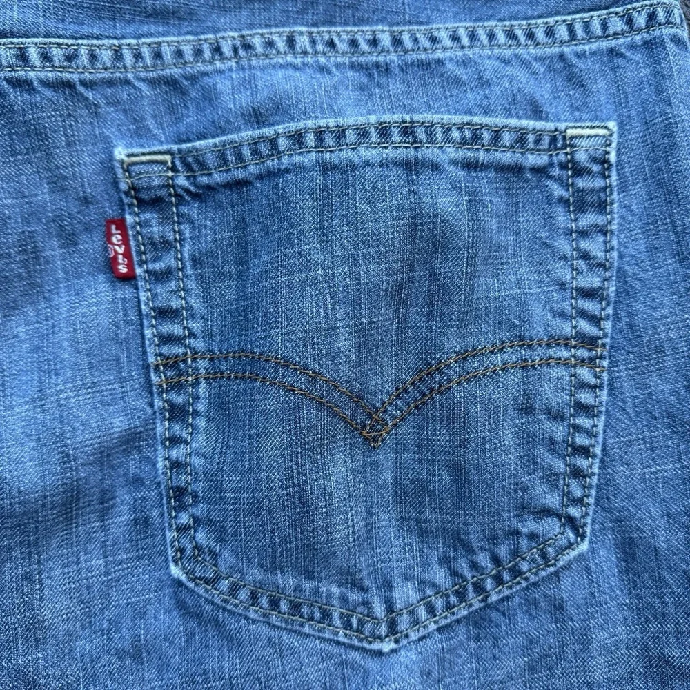 Levis Men 569 Jeans Loose Straight 34X32 Medium Wash Blue Denim Pants